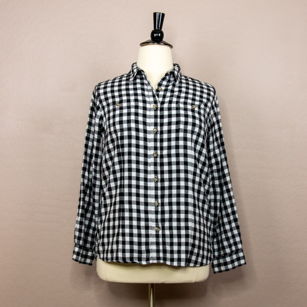 NorthCrest Classic Long Sleeve Plaid Shirt